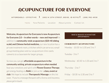 Tablet Screenshot of acupunctureforeveryoneboise.com